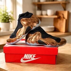 Nike Air Flightposite Copper (2014) PRM Sz 8.5 NEW OG DAMAGED BOX